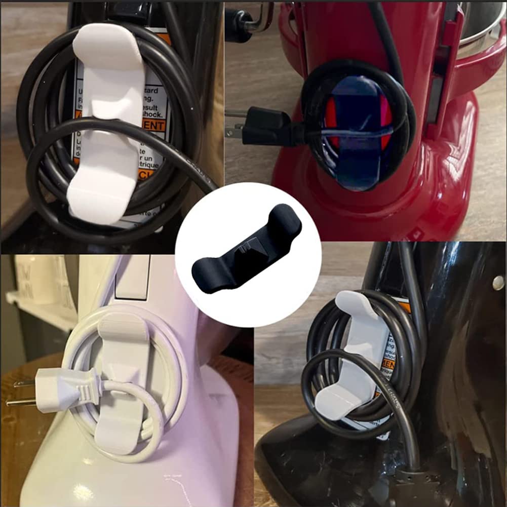 Ensemble de 6 enrouleurs de câbles Garvee pour appareils de cuisine, en silicone, auto-adhésifs, universels, gain de place, organisateur de câbles, cuisine