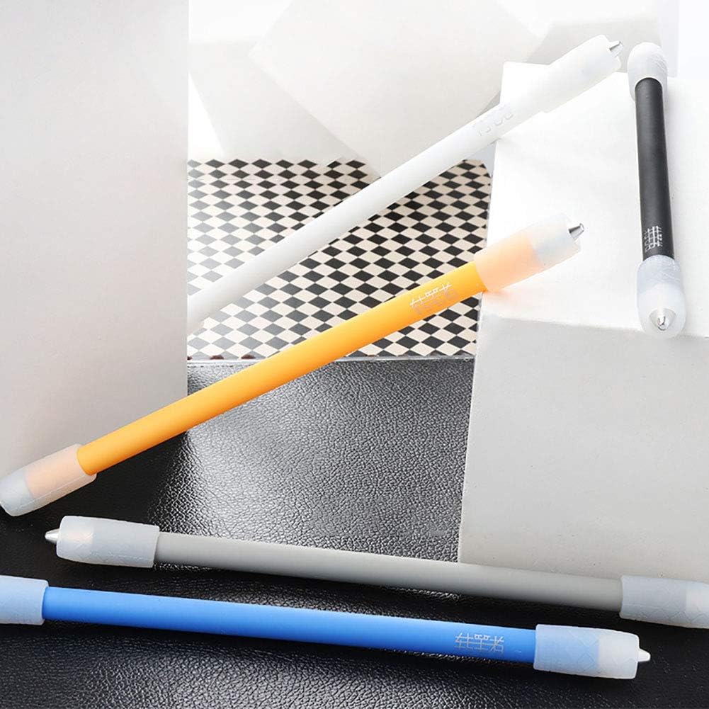 Stylo bille Garvee Penna Spinning Antidérapant 23 cm Noir mat, manche extra long renforcé en métal, idéal pour le bureau et l'école