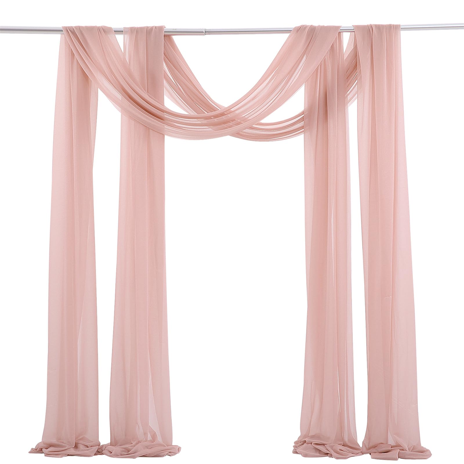 GARVEE Tissu transparent pour arche de mariage 2 x 18 pi (70 x 550 cm), blanc, idéal pour la photographie en extérieur