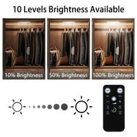 Lot de 3 lampes rechargeables Garvee pour sous-meubles avec télécommande, pour cuisine et placards, 140 lm, intensité variable, magnétiques, blanches