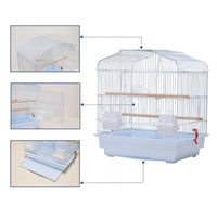 Cage de transport Garvee pour petits oiseaux avec structure métallique, portable, facile à nettoyer, pour canaris et perruches ondulées