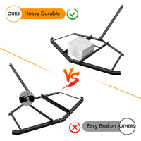 Garvee Herse niveleuse pour allée avec 2 barres réglables, drag harrow pour ATV/UTV, nivellement de terrain, jardin, champ et préparation de gazon