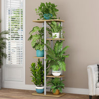 Étagère à plantes en métal Garvee, étagère d'angle à 5 niveaux pour intérieur et extérieur, robuste et peu encombrante, idéale pour le salon ou le balcon, noire.