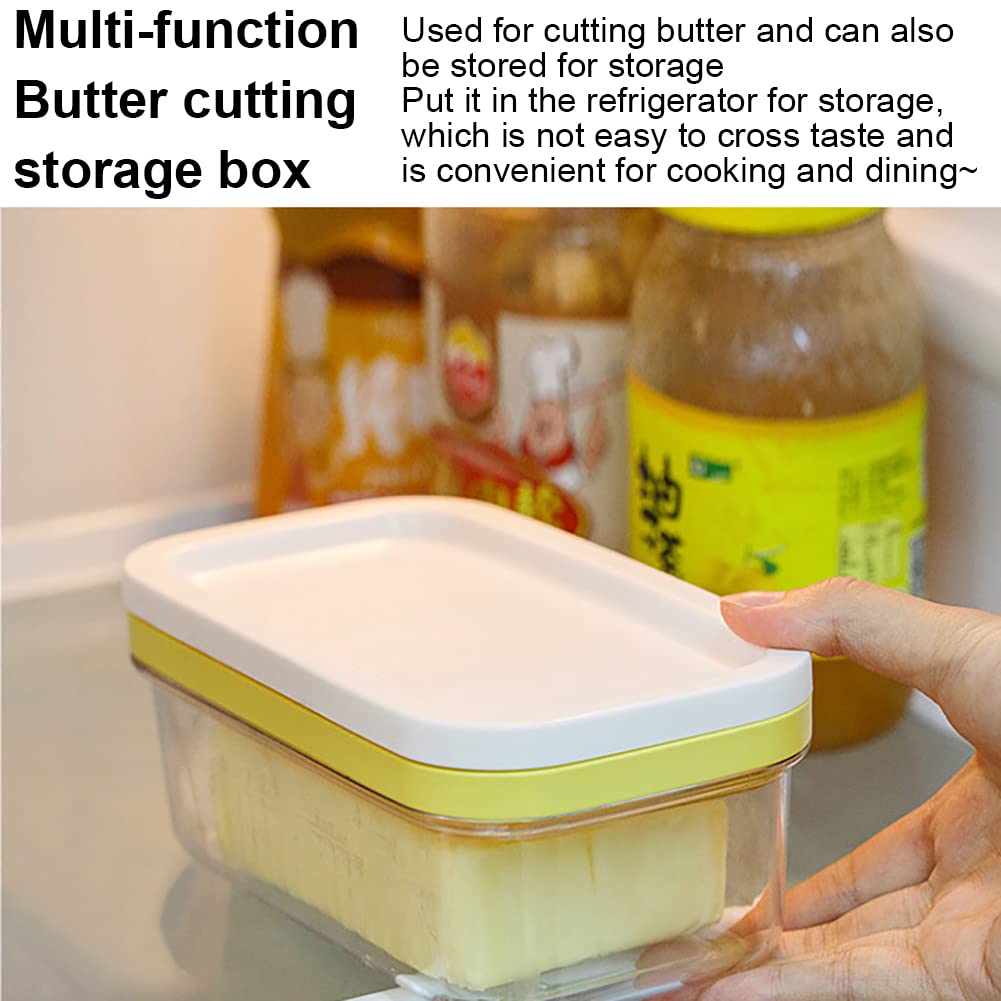 Boîte à beurre Garvee avec lame en acier inoxydable et récipient en plastique pour la cuisine et la pâtisserie, durable, incassable et pratique