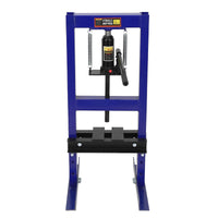 Garvee Presse hydraulique 6 t, cadre en H réglable avec plaques, acier robuste, pour atelier et garage auto, bleu