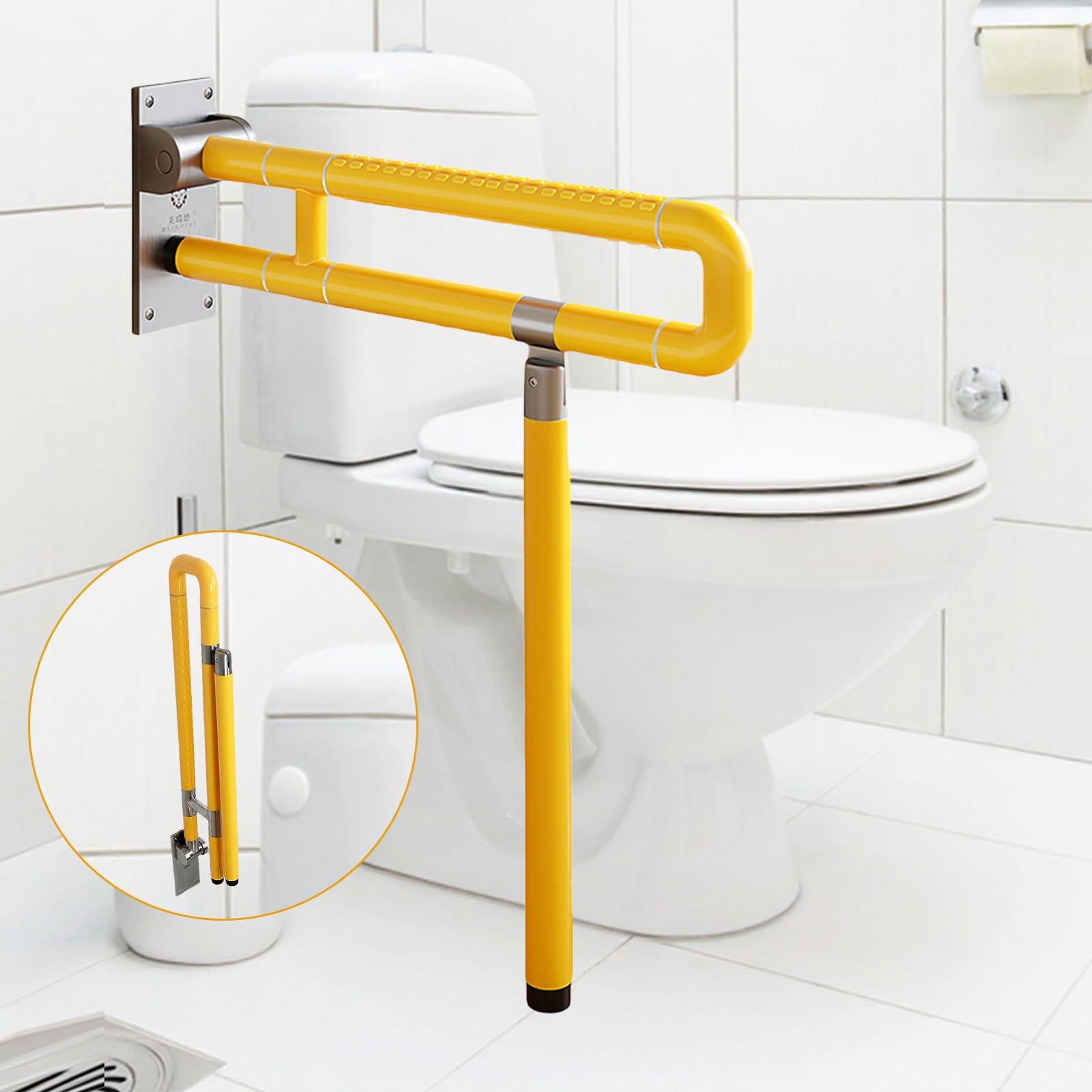 Portant à vêtements robuste Garvee avec étagères et barres de suspension réglables, en acier inoxydable, autoportant et portable, idéal pour la chambre et l'entrée, grand format, argenté.
