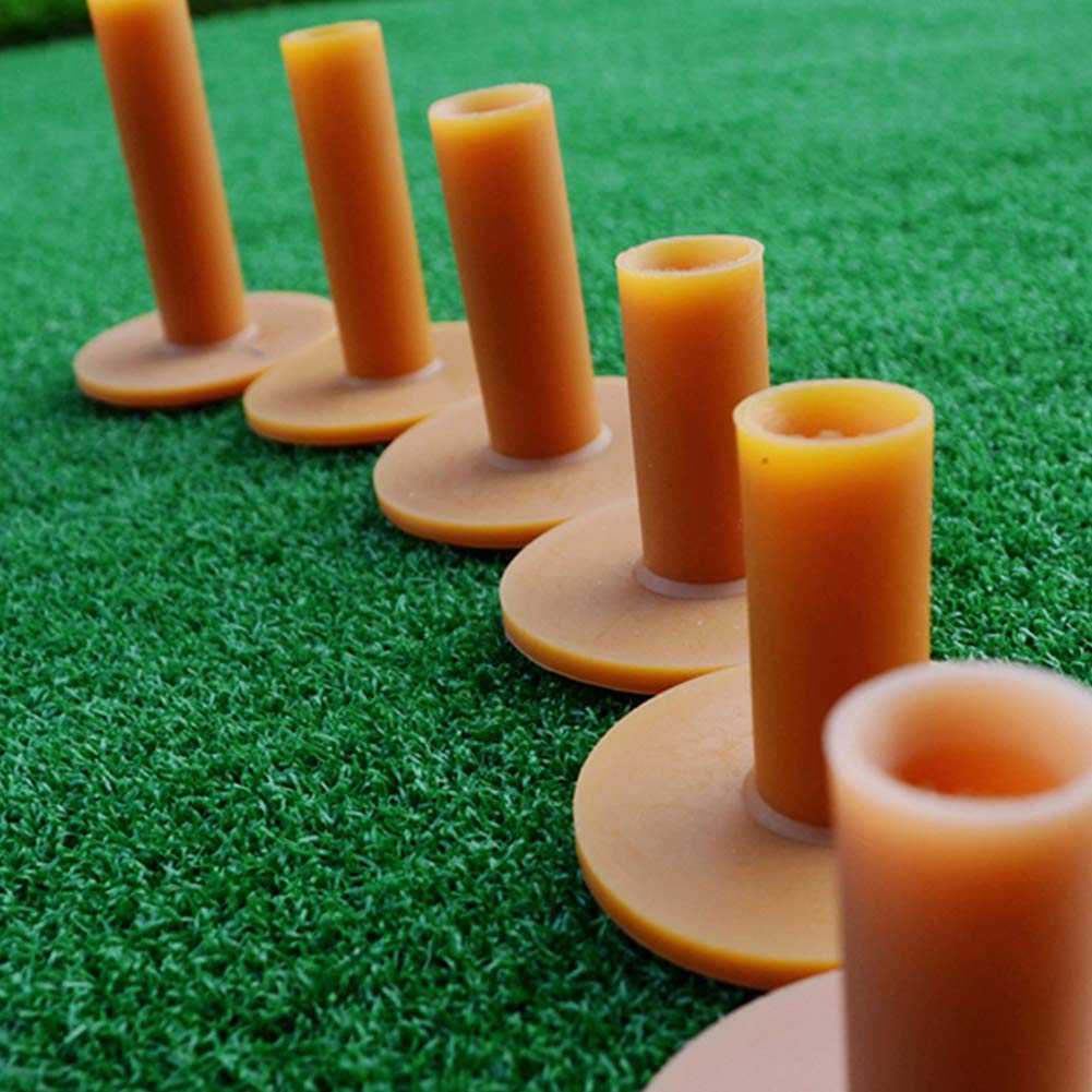 Tee d'entraînement de golf Garvee en caoutchouc de haute qualité, durable et réutilisable, compatible avec toutes les tailles de tees, 83 mm, pour l'entraînement en intérieur et en extérieur