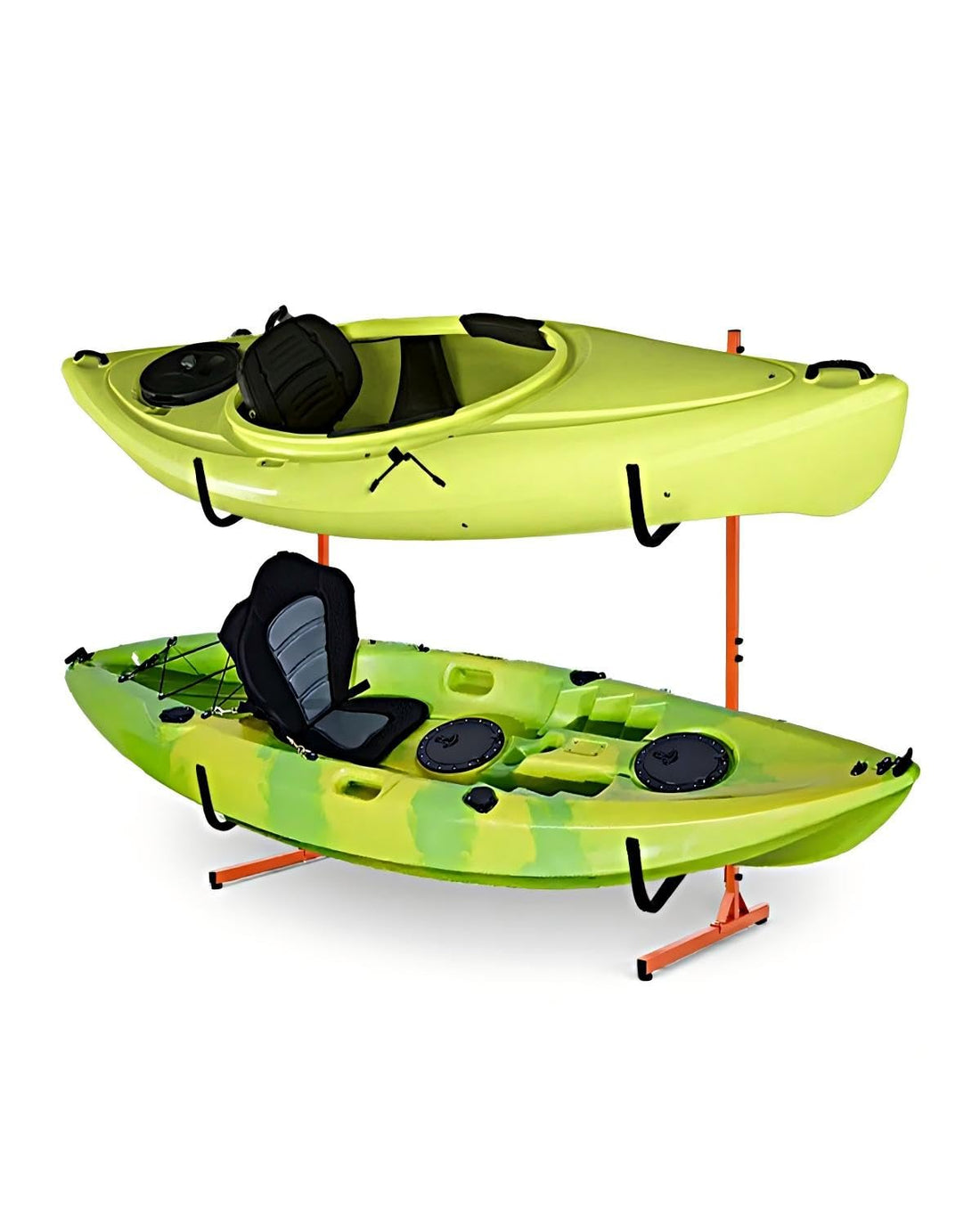 Support de rangement pour kayak Garvee, en acier robuste, réglable, antidérapant, à 2 niveaux, pour une utilisation intérieure et extérieure, résistant aux intempéries
