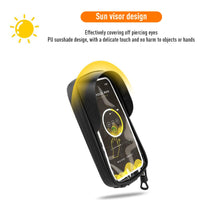 Sacoche de cadre Garvee pour vélo, étanche, réfléchissante, résistante aux déchirures, avec support pour téléphone tactile, idéale pour le VTT et le cyclisme en extérieur, jusqu'à 16,4 cm de diamètre, noire.