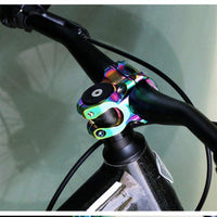 Potence de vélo Garvee 31,8 mm en alliage d'aluminium CNC, courte, pour VTT, BMX, fixie, noire, 31,8 x 28,6 mm, légère et robuste, pour vélo de route et VTT.