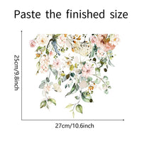 Autocollant pour siège de toilette Garvee, motif floral, en PVC plat et imperméable, M-205, décoration de salle de bain
