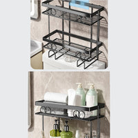 Organisateur de salle de bain Garvee à 3 niveaux à installer au-dessus des toilettes, sans perçage, robuste, gain de place, pour les petites salles de bain
