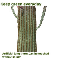 Cactus artificiel Garvee de 109 cm (43 pouces), réaliste et facile d'entretien, en polyéthylène, pot blanc, pour la maison et le bureau.
