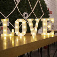 Garvee Enseigne lumineuse LED « Liefde » 22 cm, veilleuse à piles pour décoration de fêtes intérieures et extérieures