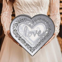 Garvee boîte à cartes événementielle en bois, style rustique, avec enveloppe argentée. idéale pour réceptions, anniversaires, enterrements de vie de jeune fille, mariages et autres fêtes, blanc