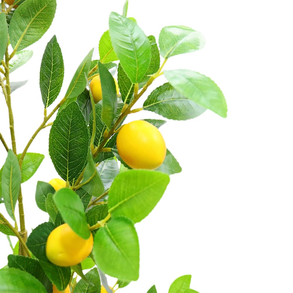 Arbre artificiel Garvee de 1,5 m (5 pi) pour intérieur, réaliste, facile à nettoyer, durable, matériau de haute qualité, vert. Idéal pour la maison, le bureau, les mariages et les fêtes.