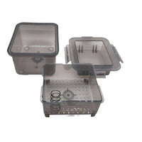 Presse à tofu Garvee et ensemble de fabrication de tofu, plastique de qualité alimentaire, bac d'égouttage, tamis intégré, noir transparent, pour le tofu maison