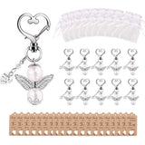 Ensemble de 20 porte-clés anges gardiens Garvee avec perles, faits main, cadeau idéal pour un mariage, un baptême, Noël ou un anniversaire, multicolore