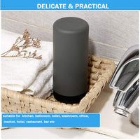 Distributeurs de savon rechargeables Garvee (lot de 2) pour la cuisine et la salle de bain, à pression, gris, pratiques et modernes
