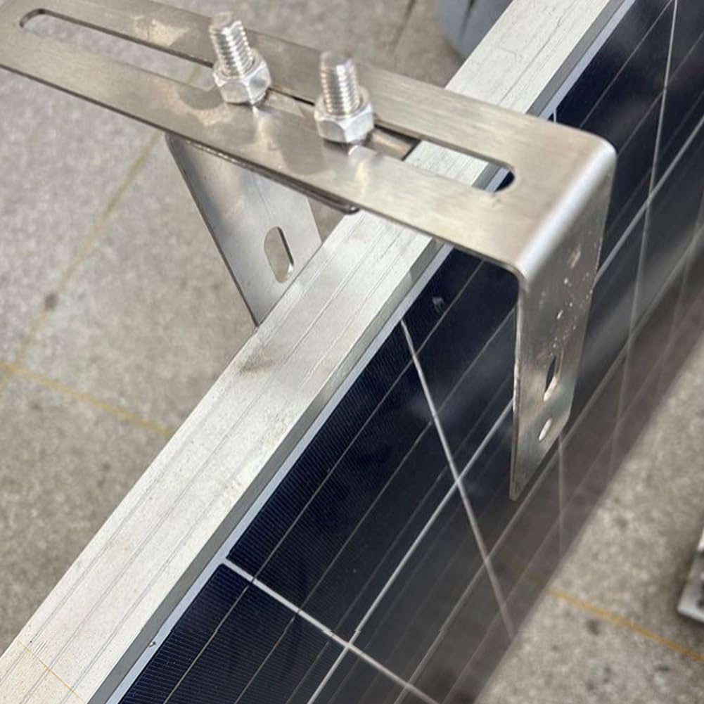Kit de fixation Garvee pour panneaux solaires, en acier inoxydable, compatible avec les balcons et les balustrades en PVC, résistant aux intempéries et facile à installer.
