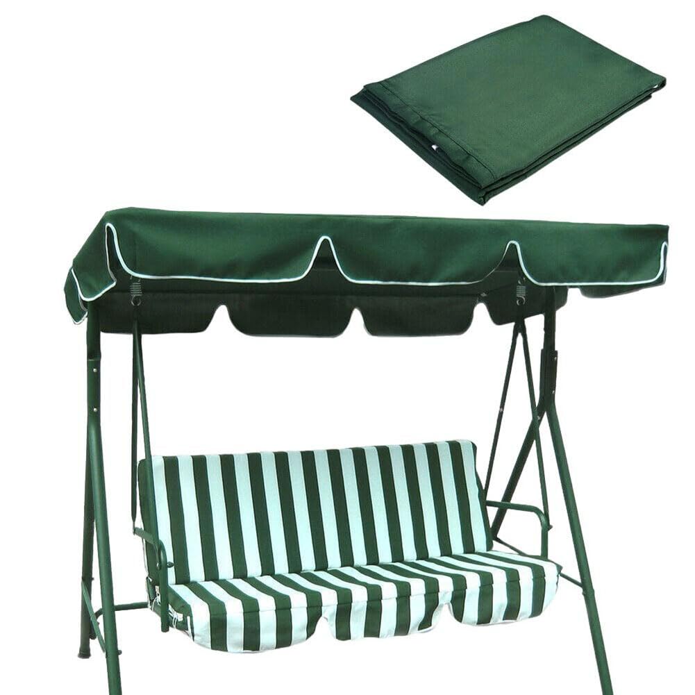 Toile de rechange Garvee pour balancelle de jardin, pare-soleil, bâche de toit pour balancelle de style hollywoodien, protection contre le soleil, revêtement argenté, polyvalente