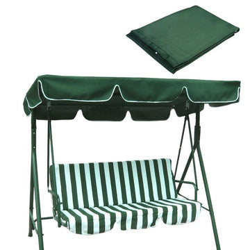 Toile de rechange Garvee pour balancelle de jardin, pare-soleil, bâche de toit pour balancelle de style hollywoodien, protection contre le soleil, revêtement argenté, polyvalente