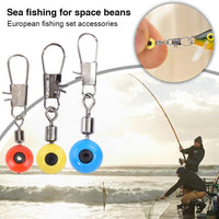 Garvee, lot de 100 émerillons de pêche avec perles, antirouille, pour la pêche en eau douce et en mer, polyvalents et durables.