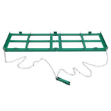 Garvee Râteau de nivellement tracté 244 × 51 cm, chaîne réglable de 183 cm, compatible ATV, UTV et tracteur, vert - Vert