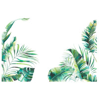 Garvee Stickers muraux Plantes Vertes, Feuilles Tropicales, Autocollants en PVC, 30 × 90 cm, Design Moderne