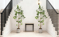 Arbres artificiels Garvee, lot de 2, faux arbres d'intérieur, faciles d'entretien, durables, en plastique, pour la maison et le bureau, vert réaliste