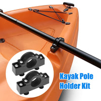 Garvee Marine Stabilisateur de bateau, kayak, canoë, support de moteur, clip de rechange pour mât, noir, sports nautiques