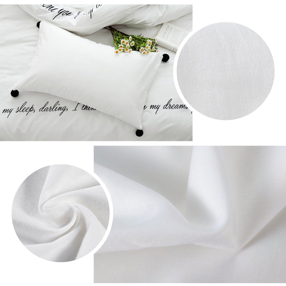 Ensemble de 4 taies d'oreiller Garvee en 100 % coton égyptien, fermeture éclair, hypoallergénique, format queen, respirantes et résistantes, pour chambre à coucher