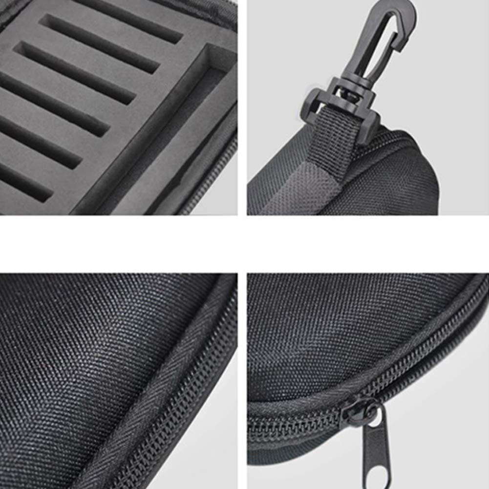 Ensemble de 16 leurres de pêche Garvee avec sac, palettes rotatives lumineuses, noyau en mousse durable, pour la truite et la perche, noir, eau douce et eau salée