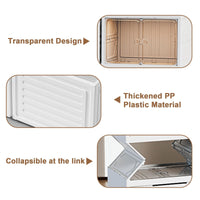Étagère à chaussures pliable Garvee à 6 niveaux avec housse, robuste, anti-poussière, en PP+PS, pour entrée et salon, 6 ou 9 niveaux, transparente