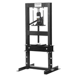 Garvee Presse hydraulique 6 tonnes à cadre en H et hauteur réglable pour atelier et réparation automobile, acier au carbone, ressorts de précision, noire - Noir + une paire de gants