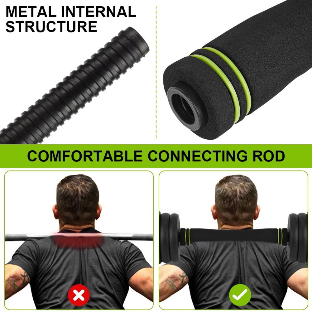Kit de musculation ajustable Garvee 4 en 1 (30 kg) - Haltère, barre, kettlebell, pompes - Matériau ABS, antidérapant, amortissant les chocs - Idéal pour la musculation à domicile