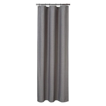 Rideau de douche Garvee en polyester imperméable avec crochets pour salles de bain et baignoires, 81 x 183 cm, gris