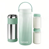 Garvee Glacière Portable pour Lait Maternel, Thermos en Acier Inoxydable 316, Sans BPA, pour Voyage et Travail, Vert