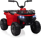 Garvee Quad électrique enfant 12V, 4 roues antidérapantes, siège confortable, pour enfants de 2à5ans, rouge - Rouge