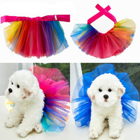 Robe tutu colorée pour chien Garvee, en maille respirante, douce et confortable, pour chiens de petite, moyenne et grande taille, idéale pour les fêtes et occasions spéciales. Multicolore, disponible en plusieurs tailles.