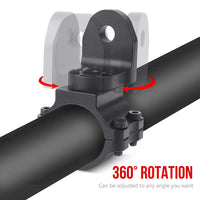 Support de drapeau Garvee pour UTV, réglable à 360°, compatible avec les stabilisateurs de 1,75 à 2 pouces, en aluminium noir, fixation au sol.