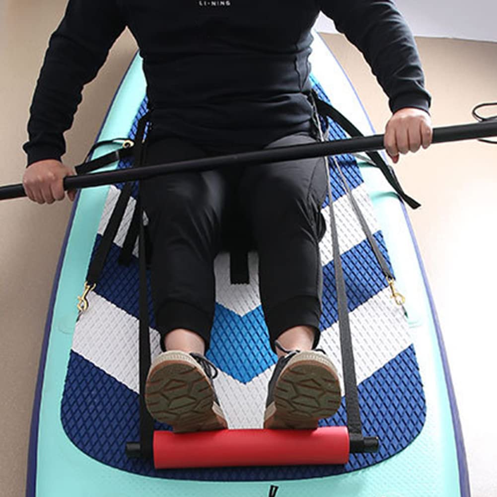 Repose-pieds Garvee pour kayak, universels, réglables, légers et rembourrés, pour bateaux et kayaks gonflables, noirs, 2 sangles