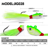 Ensemble de 5 leurres Garvee à queue bosselée pour la pêche en mer, 15 g, pour la pêche en surfcasting et en mer, usage polyvalent