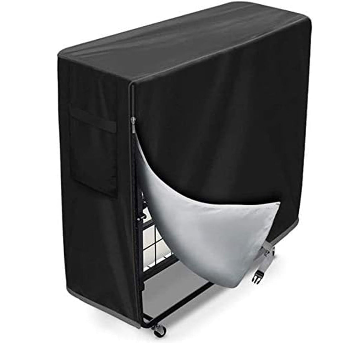 Garvee Housse de rangement pour lit d'appoint imperméable, fermeture éclair, robuste, cordon de serrage réglable, universelle, pliable, 2, 13 × 0, 84 × 2, 72 mcm, chambre, chambre d'amis