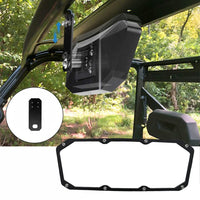 Rétroviseur central convexe Garvee UTV compatible avec Polaris Ranger 500/570/900/1000 (2017-2022), noir, rétroviseur universel pour la navigation de plaisance et les bateaux.