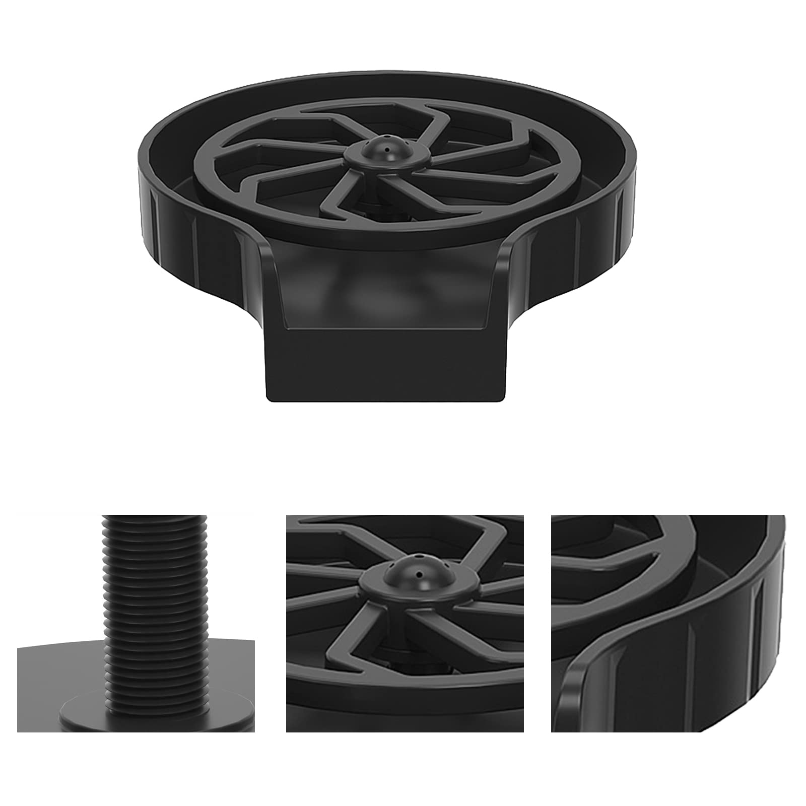 Rince-verres Garvee pour éviers de cuisine, nettoyeur de tasses automatique avec tuyau de 80 cm, matériau ABS, pour verres à vin, chopes à bière, tasses à café