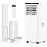 Garvee Climatiseur mobile 9000 BTU 2,6 kW, 4 en 1 silencieux 52 dB, avec déshumidificateur, ventilateur, mode nuit, roulettes 360°, pour 45 m² - Blanc