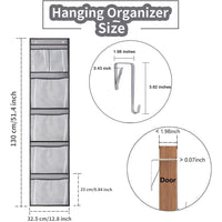 Étagère de porte suspendue Garvee avec 5 ou 10 poches pour chambre d'enfant, chambre à coucher, bureau, salle de bain ; gain de place, accès facile, design moderne