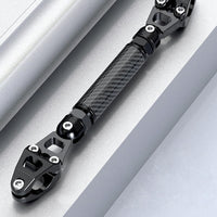 Barre d'équilibre Garvee pour moto, extension de guidon réglable en alliage d'aluminium de 22 mm, rouge, universelle pour tout-terrain et route.