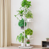 Garvee Support Plantes Métal 6 Niveaux, Coin, Résistant à la Rouille, Pour Intérieur et Extérieur, Balcon, Noir - 